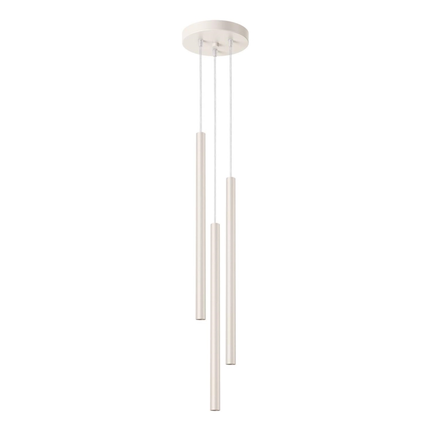 Lustr na lanku PASTELO 3xG9/8W/230V krémová