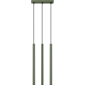 Lustr na lanku PASTELO 3xG9/8W/230V zelená