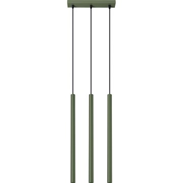 Lustr na lanku PASTELO 3xG9/8W/230V zelená