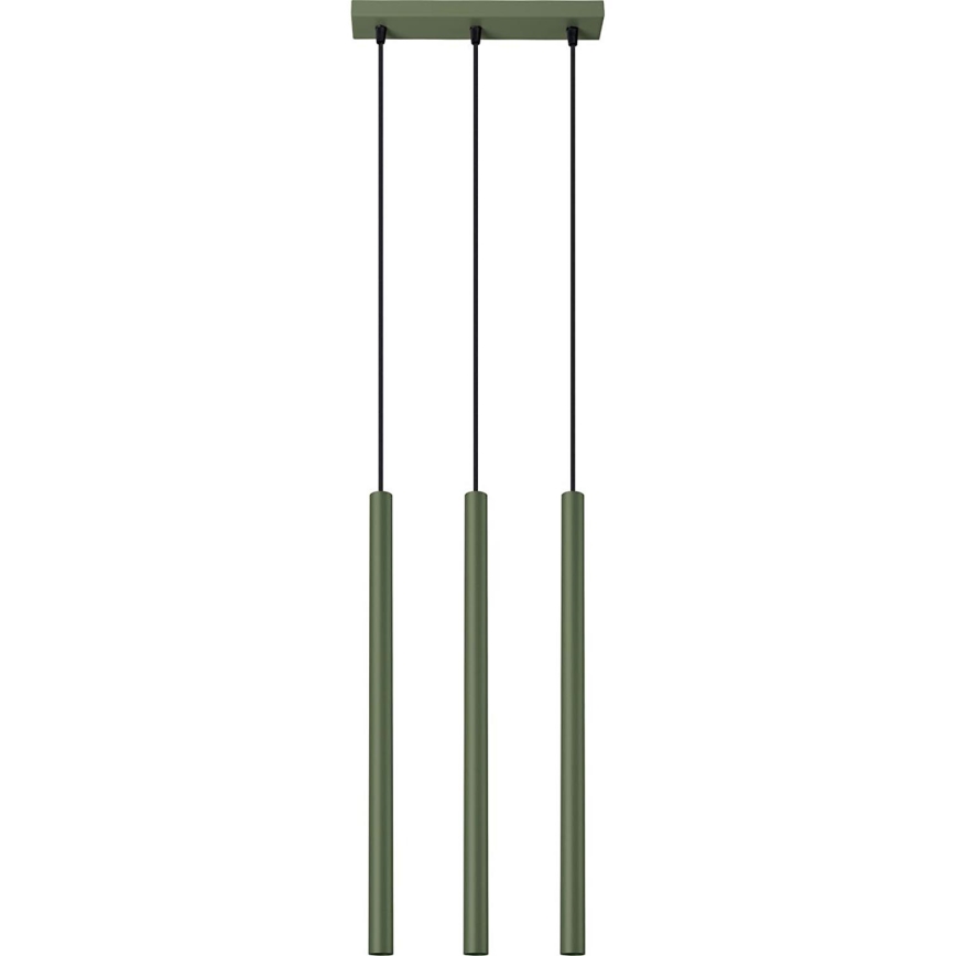 Lustr na lanku PASTELO 3xG9/8W/230V zelená