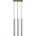 Lustr na lanku PASTELO 3xG9/8W/230V zelená