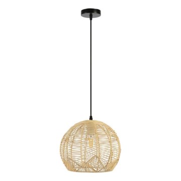 Lustr na lanku PELO 1xE27/40W/230V pr. 30 cm ratan