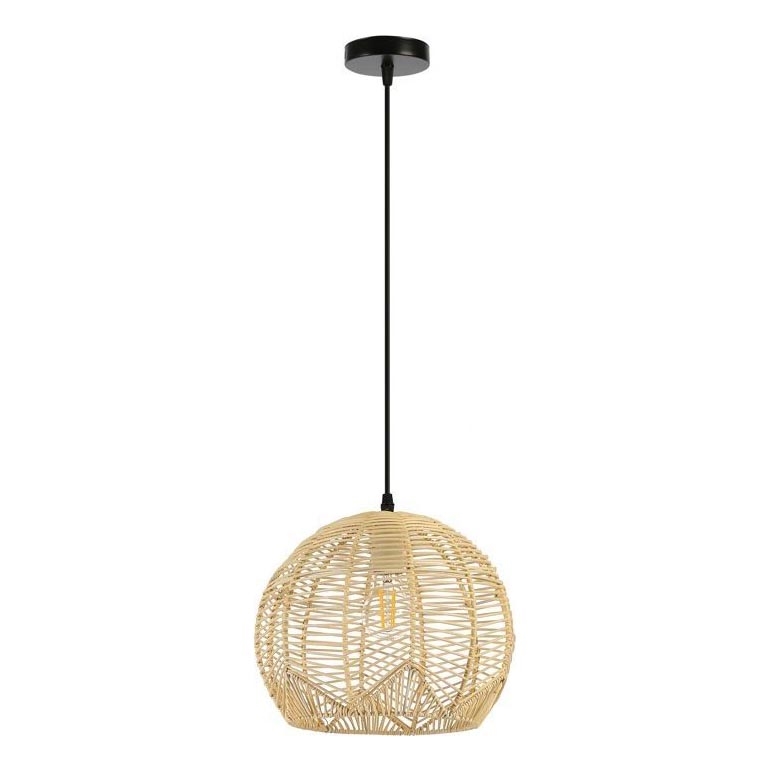Lustr na lanku PELO 1xE27/40W/230V pr. 30 cm ratan