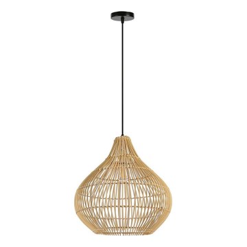 Lustr na lanku PELO 1xE27/40W/230V pr. 40 cm ratan