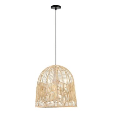 Lustr na lanku PELO 1xE27/40W/230V pr. 40 cm ratan