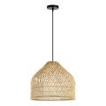 Lustr na lanku PELO 1xE27/40W/230V pr. 40 cm ratan