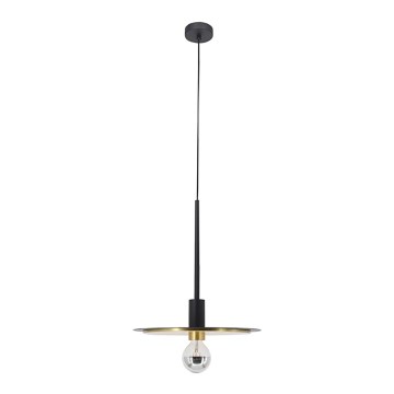 Lustr na lanku PENY 1xE27/11W/230V černá/zlatá