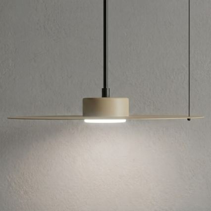 Lustr na lanku PIATTO 1xGX53/15W/230V pr. 35 cm béžová