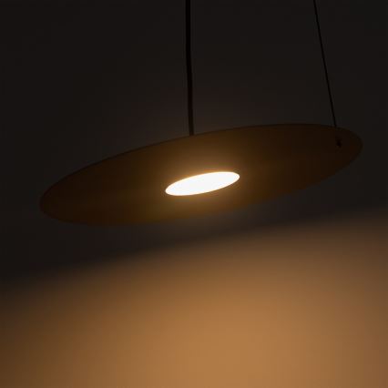 Lustr na lanku PIATTO 1xGX53/15W/230V pr. 35 cm béžová
