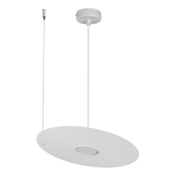 Lustr na lanku PIATTO 1xGX53/15W/230V pr. 35 cm bílá