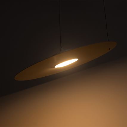 Lustr na lanku PIATTO 1xGX53/15W/230V pr. 35 cm bílá