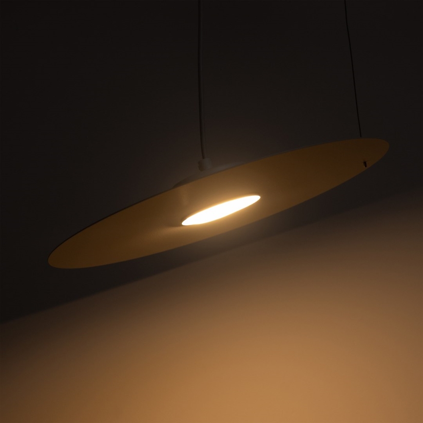 Lustr na lanku PIATTO 1xGX53/15W/230V pr. 35 cm bílá