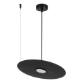 Lustr na lanku PIATTO 1xGX53/15W/230V pr. 35 cm černá