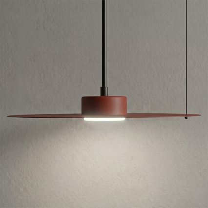 Lustr na lanku PIATTO 1xGX53/15W/230V pr. 35 cm vínová