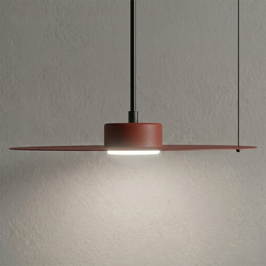 Lustr na lanku PIATTO 1xGX53/15W/230V pr. 35 cm vínová