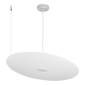 Lustr na lanku PIATTO 1xGX53/15W/230V pr. 55 cm bílá