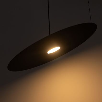 Lustr na lanku PIATTO 1xGX53/15W/230V pr. 55 cm černá