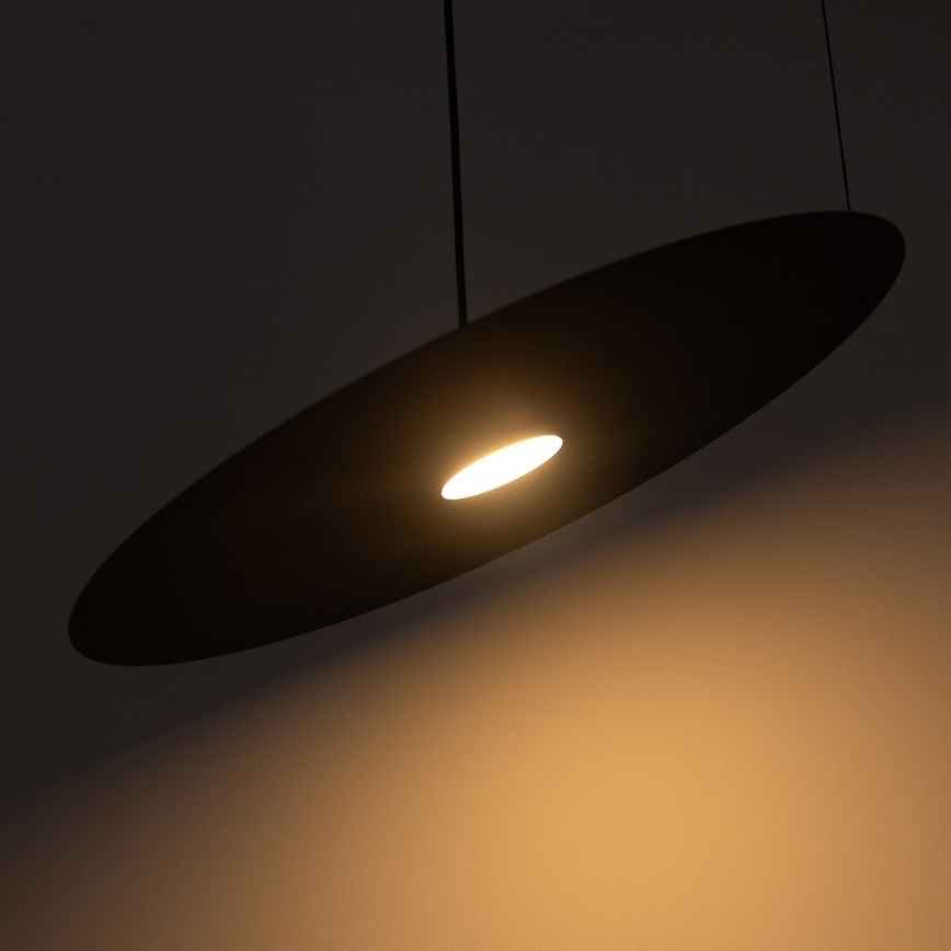 Lustr na lanku PIATTO 1xGX53/15W/230V pr. 55 cm černá