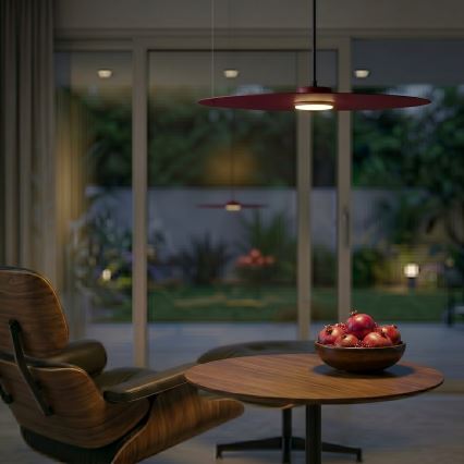 Lustr na lanku PIATTO 1xGX53/15W/230V pr. 55 cm vínová