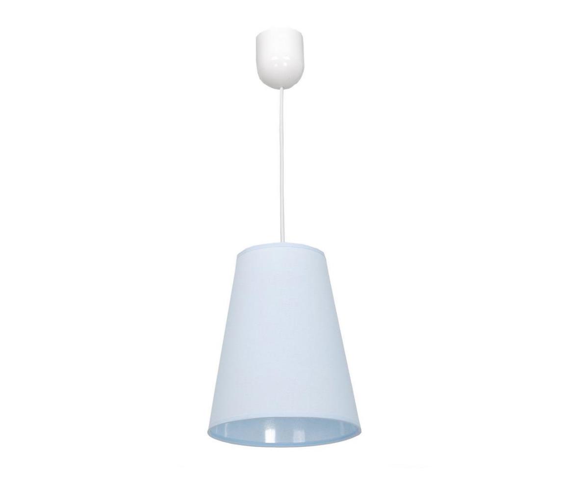 Luminex Lustr na lanku PINIO 1xE27/60W/230V modrá LU0037