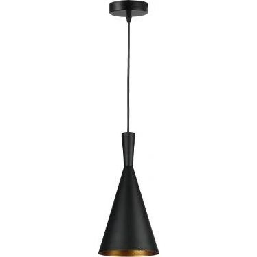 Lustr na lanku PINIO 1xE27/60W/230V pr. 19 cm černá