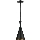 Lustr na lanku PINIO 1xE27/60W/230V pr. 19 cm černá