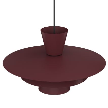 Lustr na lanku PLATO 1xE27/15W/230V burgundy