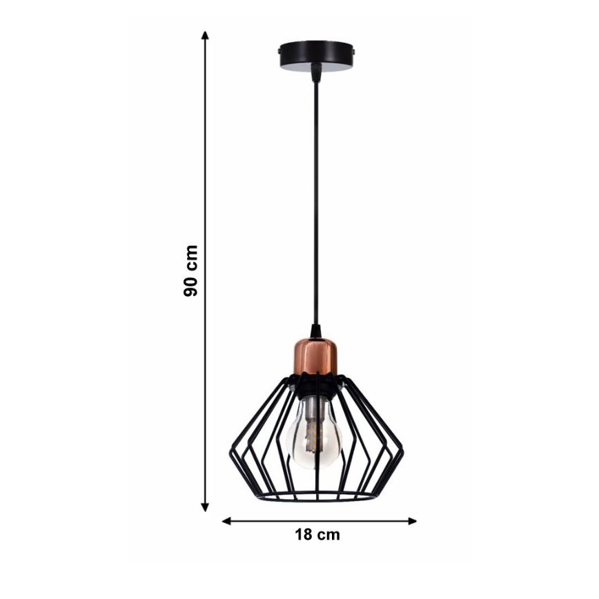Lustr na lanku PORTO 1xE27/40W/230V