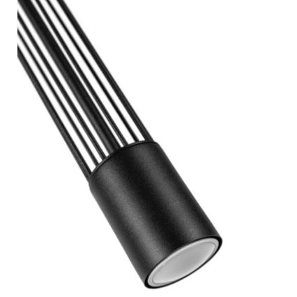 Lustr na lanku PRESCOT 1xGU10/40W/230V černá