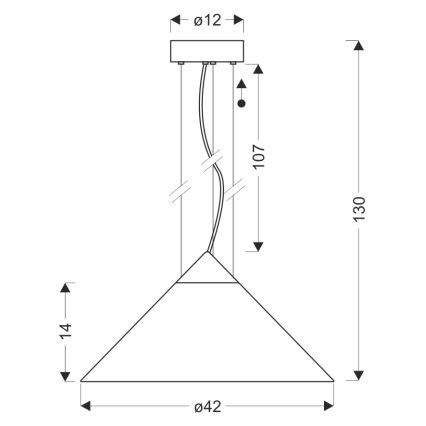 Lustr na lanku PRESTO 1xGX53/10W/230V pr. 42 cm zlatá/kouřová šedá