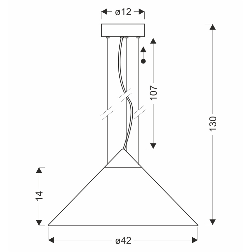 Lustr na lanku PRESTO 1xGX53/10W/230V pr. 42 cm zlatá/kouřová šedá