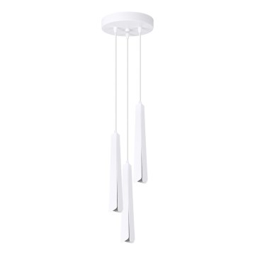Lustr na lanku PRYSM 3xG9/8W/230V bílá