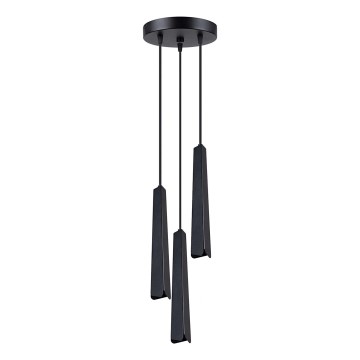 Lustr na lanku PRYSM 3xG9/8W/230V černá