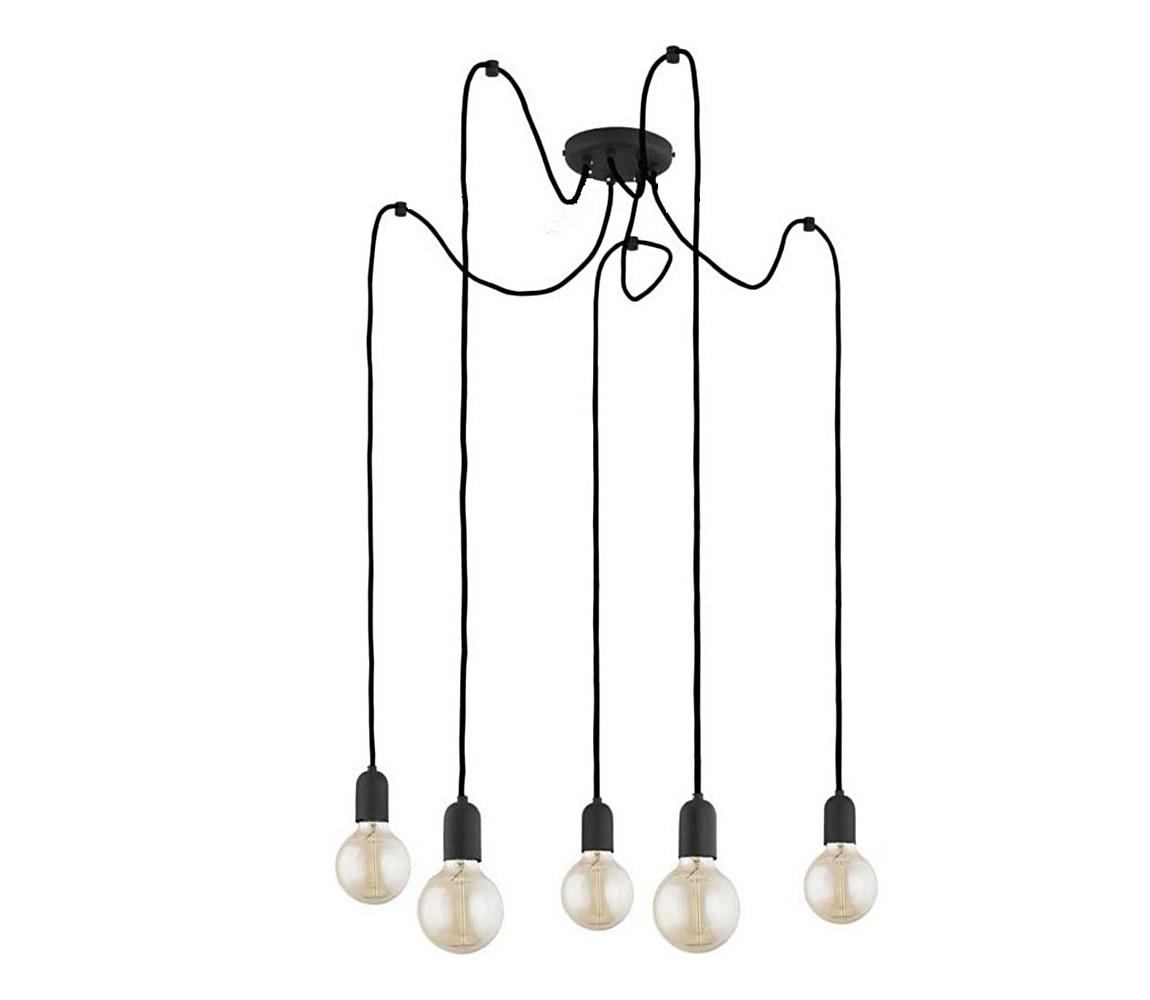 TK Lighting Lustr na lanku QUALLE 5xE27/60W/230V TK2362