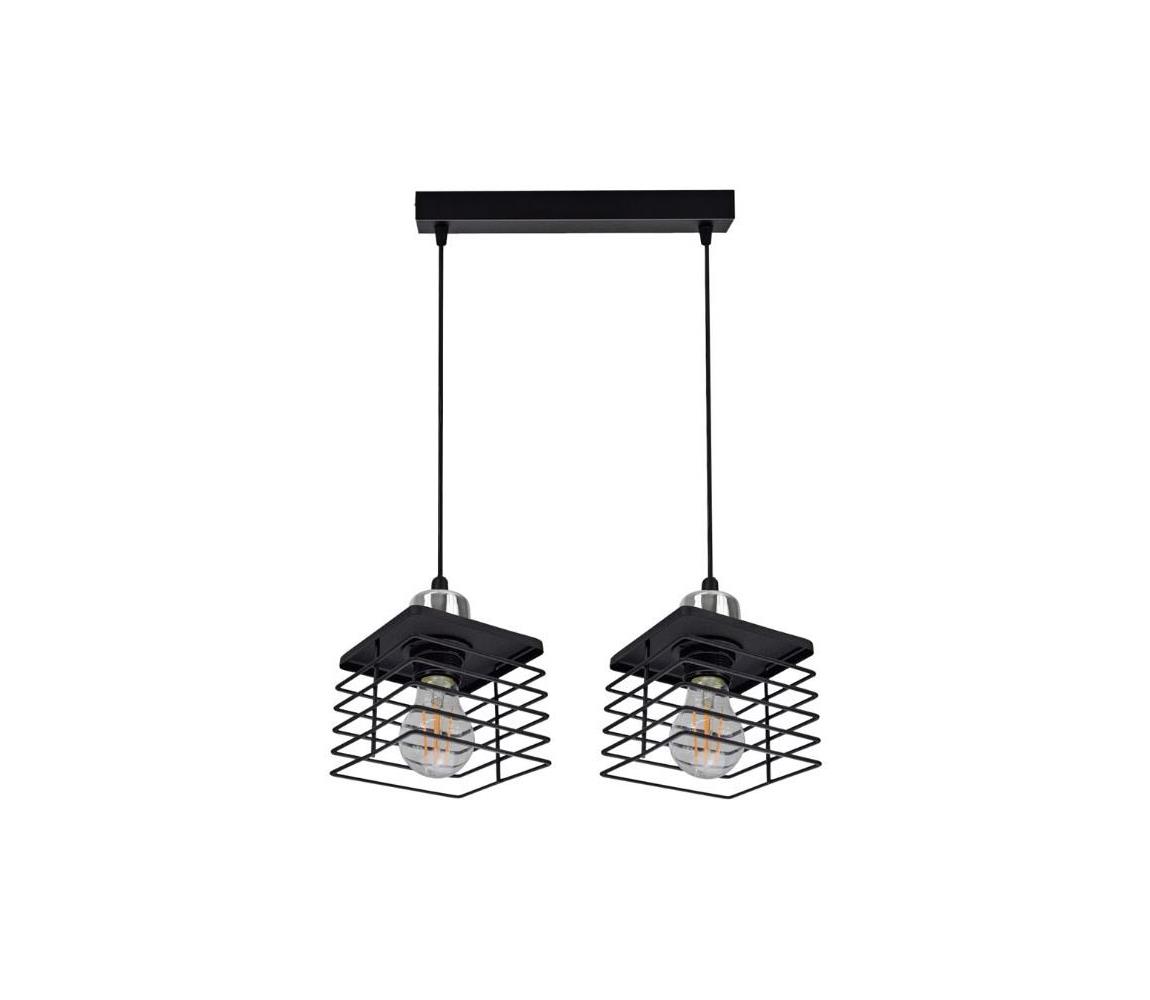 Belis Lustr na lanku QUATRO 2xE27/60W/230V BE0276