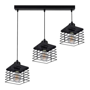 Lustr na lanku QUATRO 3xE27/60W/230V