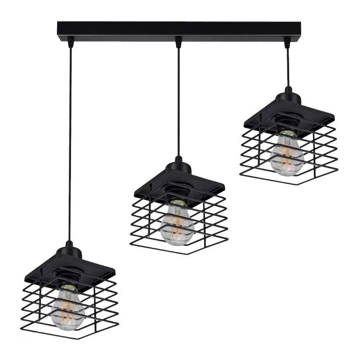 Lustr na lanku QUATRO 3xE27/60W/230V