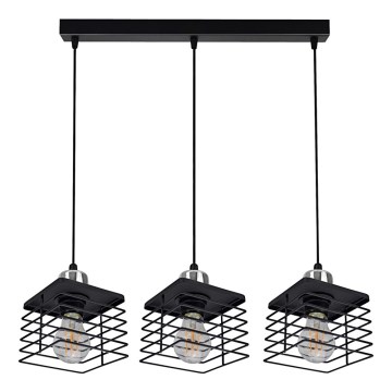 Lustr na lanku QUATRO 3xE27/60W/230V