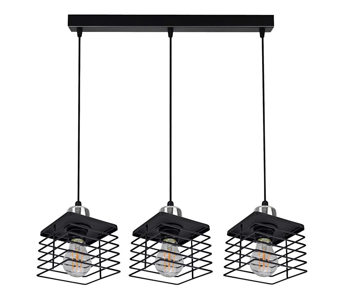 Belis Lustr na lanku QUATRO 3xE27/60W/230V BE0282