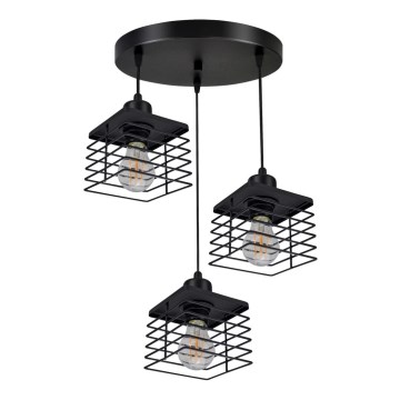 Lustr na lanku QUATRO 3xE27/60W/230V