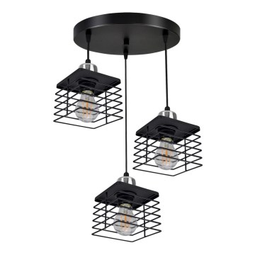 Lustr na lanku QUATRO 3xE27/60W/230V