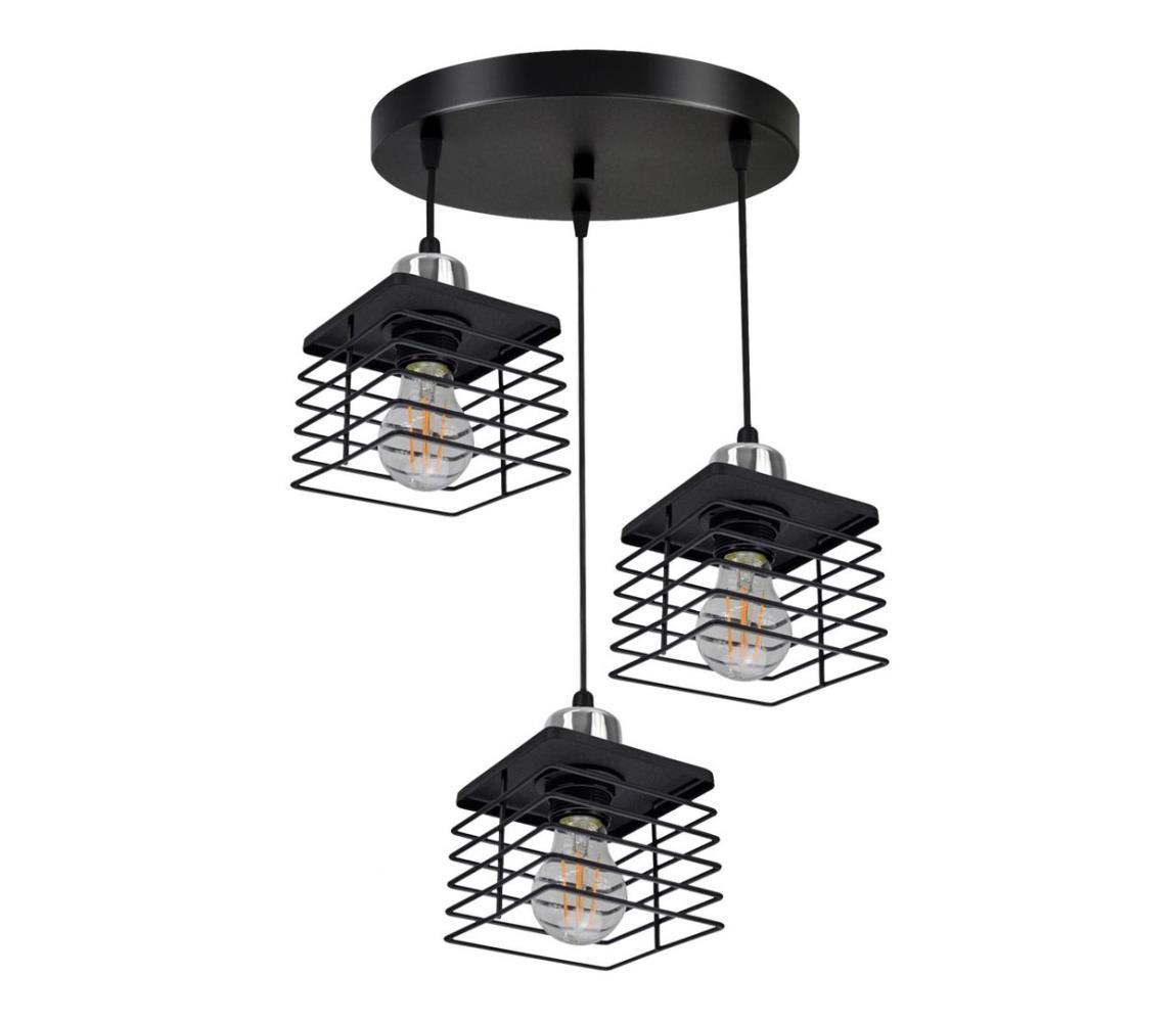 Belis Lustr na lanku QUATRO 3xE27/60W/230V BE0287