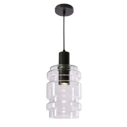 Lustr na lanku RADON 1xE27/40W/230V čirá