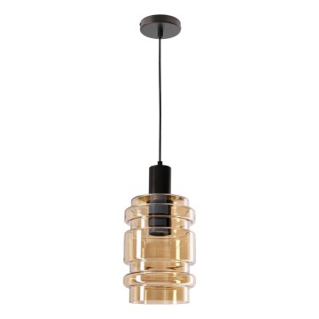 Lustr na lanku RADON 1xE27/40W/230V kouřová béžová
