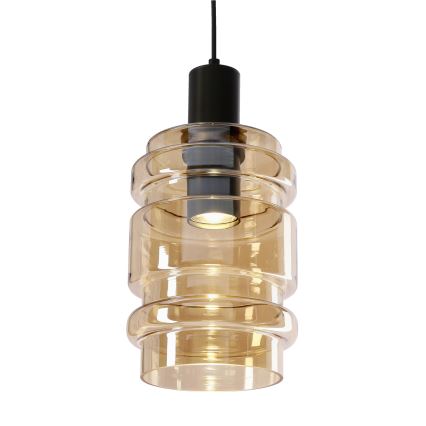 Lustr na lanku RADON 1xE27/40W/230V kouřová béžová
