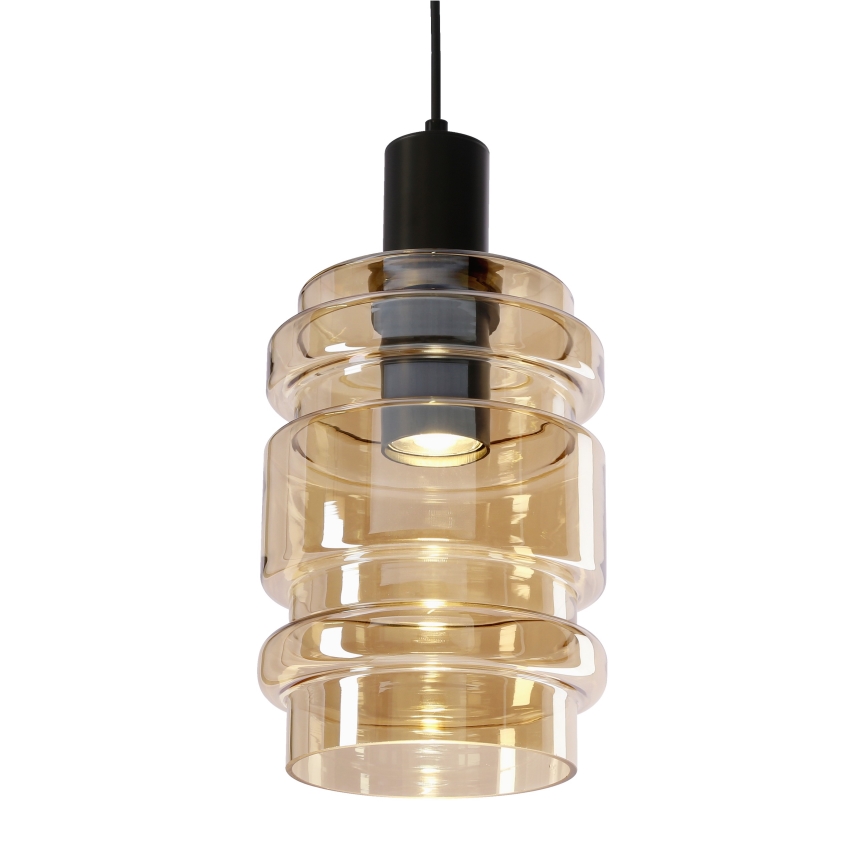 Lustr na lanku RADON 1xE27/40W/230V kouřová béžová