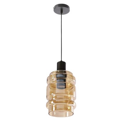 Lustr na lanku RADON 1xE27/40W/230V kouřová béžová