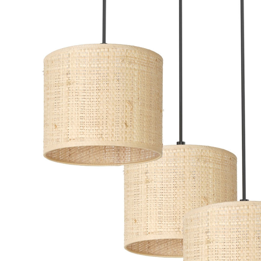 Lustr na lanku RATTAN 3xE27/60W/230V ratan