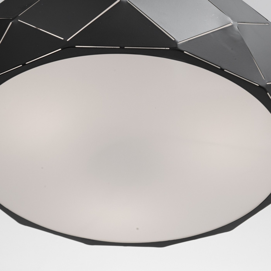 Lustr na lanku REUS 3xE27/40W/230V pr. 47 cm černá
