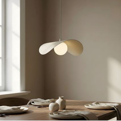 Lustr na lanku RITUAL 1xG9/8W/230V béžová